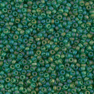 Miyuki 11/0 Seed Beads - 11-146FR - Matte Transparent Green AB