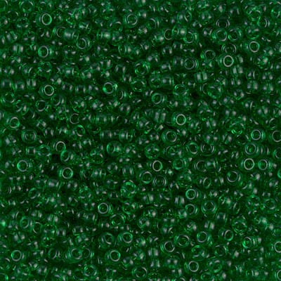 Miyuki 11/0 Seed Beads - 11-146 - Transparent Green