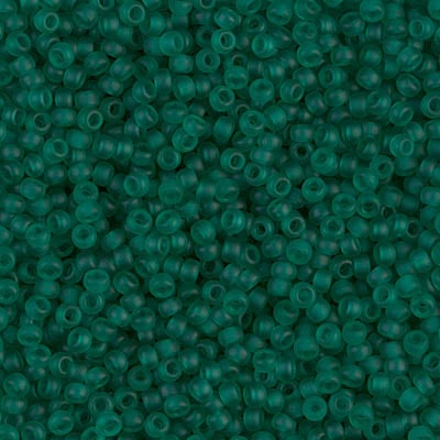 Miyuki 11/0 Seed Beads - 11-147F - Matte Transparent Dk Green