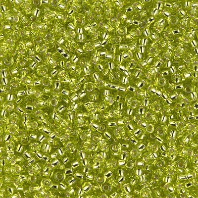 Miyuki 11/0 Seed Beads - 11-014 - Silver Lined Chartreuse