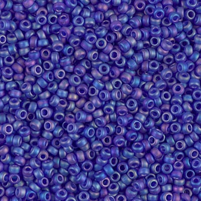 Miyuki 11/0 Seed Beads - 11-151FR - Matte Transparent Cobalt AB