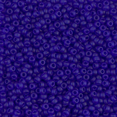 Miyuki 11/0 Seed Beads - 11-151F - Matte Transparent Cobalt