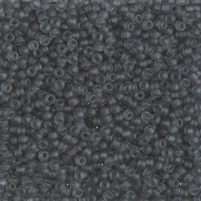Miyuki 11/0 Seed Beads - 11-152F - Matte Transparent Gray