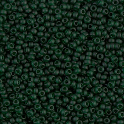 Miyuki 11/0 Seed Beads - 11-156F - Matte Transparent Emerald