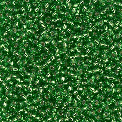 Miyuki 11/0 Seed Beads - 11-015 - Silver Lined Lt Green