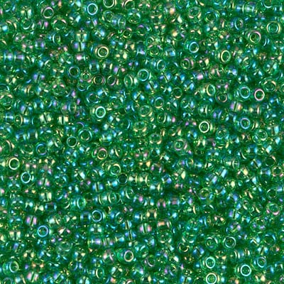 Miyuki 11/0 Seed Beads - 11-179L - Transparent Light Green AB