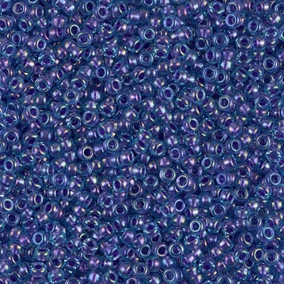 Miyuki 11/0 Seed Beads - 11-1827 - Sparkling Purple Lined Aqua Luster