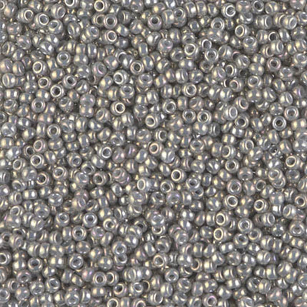 Miyuki 11/0 Seed Beads - 11-1865 - Opaque Smoke Gray Luster