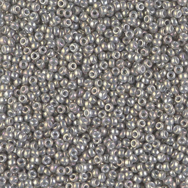 Miyuki 11/0 Seed Beads - 11-1865 - Opaque Smoke Gray Luster