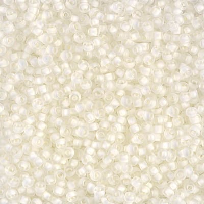 Miyuki 11/0 Seed Beads - 11-1920 - Semi-Matte White Lined Crystal