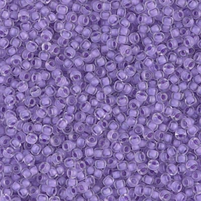 Miyuki 11/0 Seed Beads - 11-1924 - Semi-Matte Lilac Lined Crystal