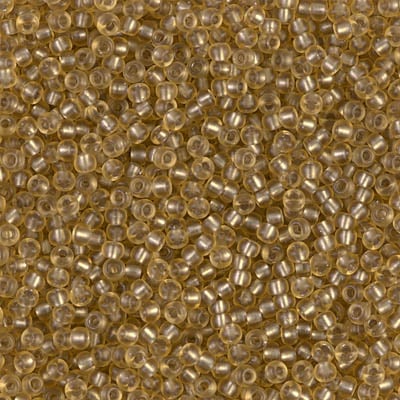 Miyuki 11/0 Seed Beads - 11-1925 - Semi-Matte Silver Lined Light Topaz