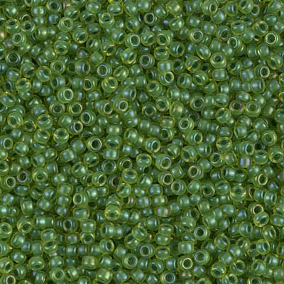 Miyuki 11/0 Seed Beads - 11-1926 - Semi-Matte Jade Lined Yellow