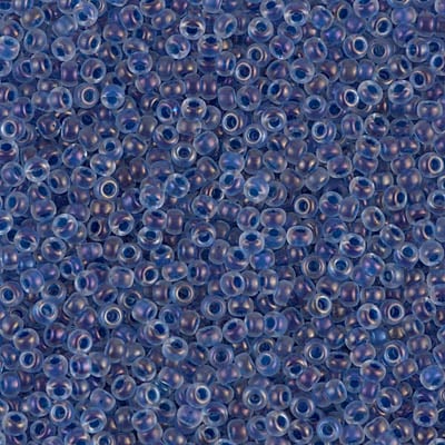 Miyuki 11/0 Seed Beads - 11-1928 - Semi-Matte Blue Lined Crystal Luster