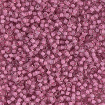 Miyuki 11/0 Seed Beads - 11-1931 - Semi-Matte Rose Lined Crystal