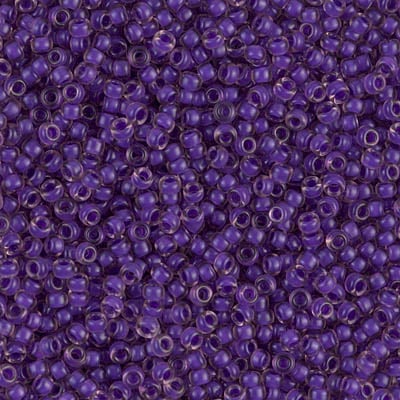 Miyuki 11/0 Seed Beads - 11-1932 - Semi-Matte Violet Lined Light Amethyst
