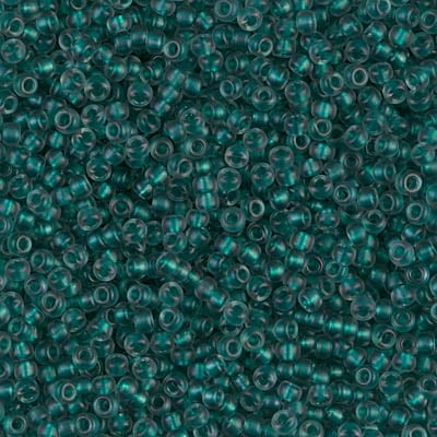 Miyuki 11/0 Seed Beads - 11-1933 - Semi-Matte Emerald Lined Light Gray