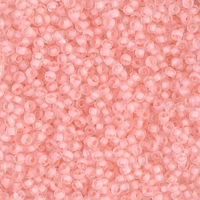 Miyuki 11/0 Seed Beads - 11-1934 - Semi-Matte Pale Rose Lined Crystal
