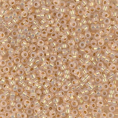 Miyuki 11/0 Seed Beads - 11-196 - 24kt Yellow Gold Lined Opaque
