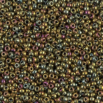 Miyuki 11/0 Seed Beads - 11-1981 - Nickel Plated AB