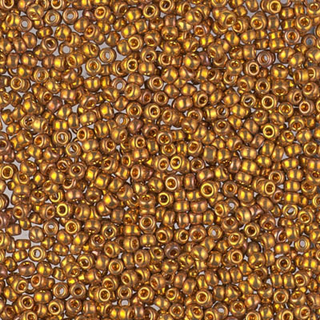 Miyuki 11/0 Seed Beads - 11-1983 - 24kt Dark Yellow Gold