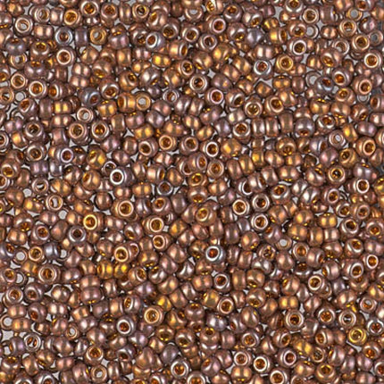 Miyuki 11/0 Seed Beads - 11-1984 - 24kt Red Gold Iris