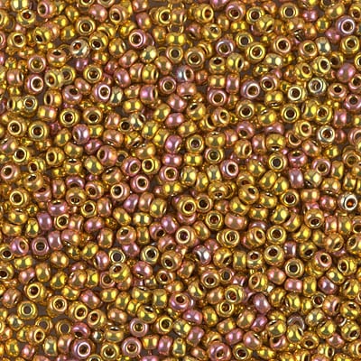 Miyuki 11/0 Seed Beads - 11-199 - 24kt Gold Iris
