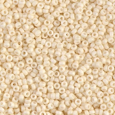 Miyuki 11/0 Seed Beads - 11-2021 - Matte Opaque Cream