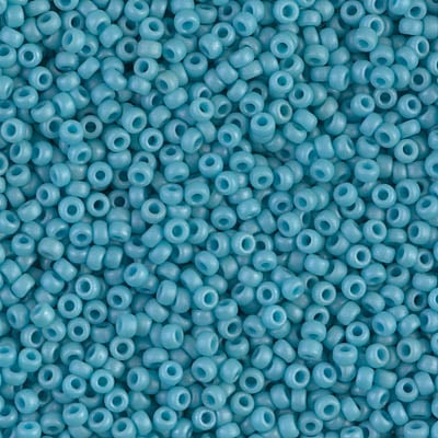 Miyuki 11/0 Seed Beads - 11-2029 - Matte Opaque Turquoise Blue