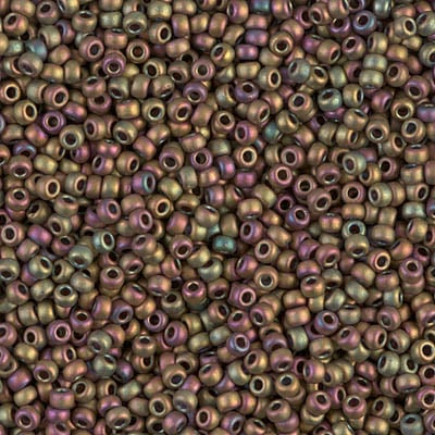 Miyuki 11/0 Seed Beads - 11-2035 - Matte Opaque Khaki AB