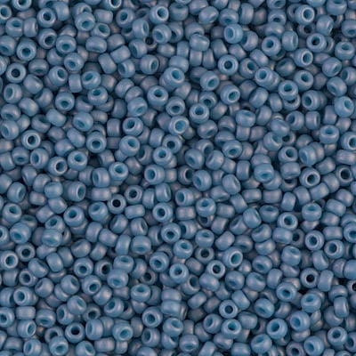 Miyuki 11/0 Seed Beads - 11-2038 - Matte Slate-Blue AB