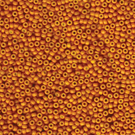 Miyuki 11/0 Seed Beads - 11-2041 - Dyed Pale Pumpkin