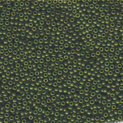 Miyuki 11/0 Seed Beads - 11-2049 - Special Dyed Olive Green