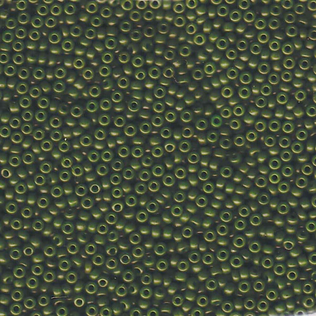 Miyuki 11/0 Seed Beads - 11-2049 - Special Dyed Olive Green