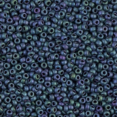 Miyuki 11/0 Seed Beads - 11-2064 - Matte Metallic Blue-Green