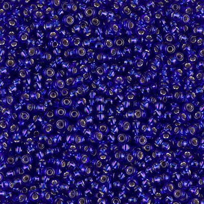 Miyuki 11/0 Seed Beads - 11-020 - Silver Lined Cobalt