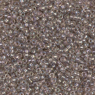 Miyuki 11/0 Seed Beads - 11-2195 - Taupe Lined Crystal AB