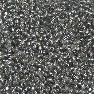 Miyuki 11/0 Seed Beads - 11-021L - Silver Lined Light Grey
