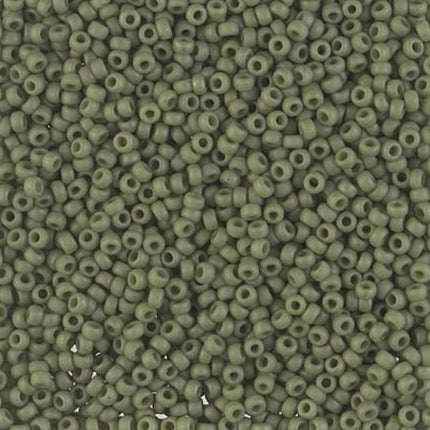 Miyuki 11/0 Seed Beads - 11-2318 - Matte Opaque Olive