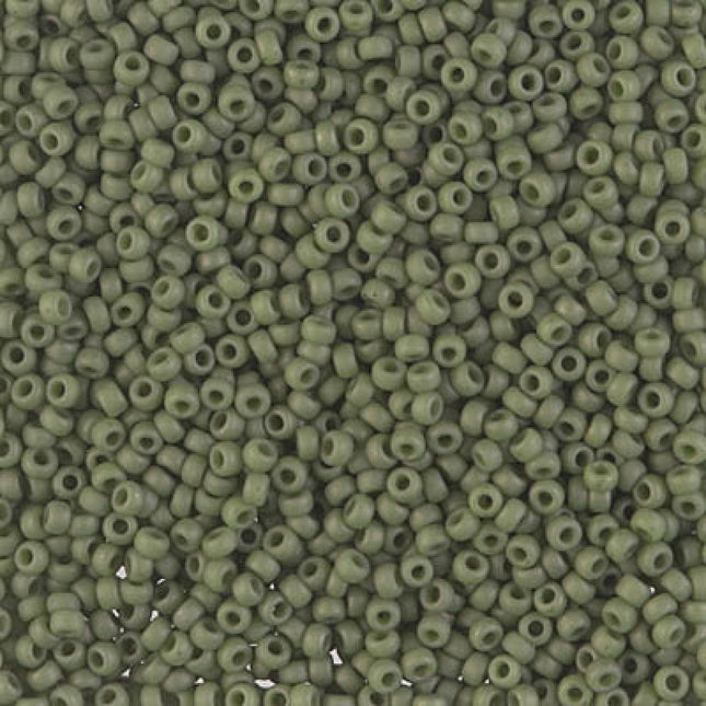Miyuki 11/0 Seed Beads - 11-2318 - Matte Opaque Olive