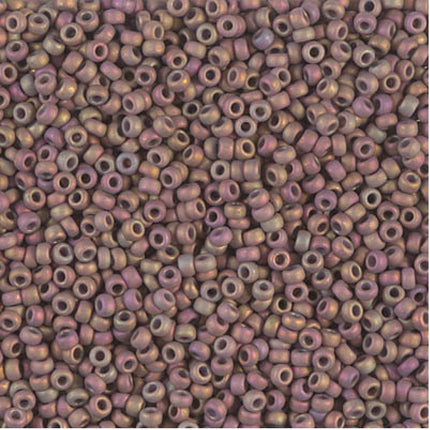 Miyuki 11/0 Seed Beads - 11-2331 - Matte Metallic Dusky Clay AB