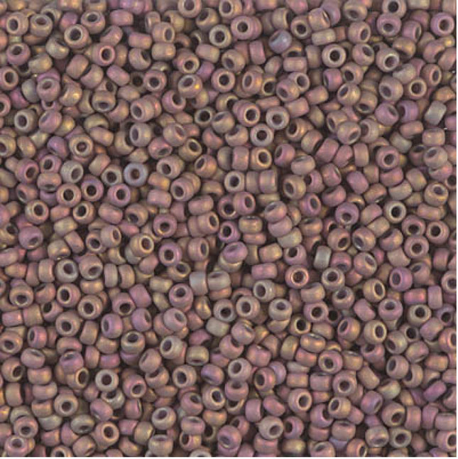 Miyuki 11/0 Seed Beads - 11-2331 - Matte Metallic Dusky Clay AB