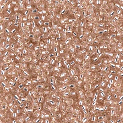 Miyuki 11/0 Seed Beads - 11-023 - Silver Lined Pale Rose