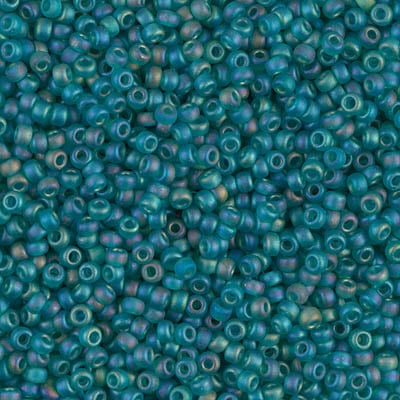 Miyuki 11/0 Seed Beads - 11-2405FR - Matte Transparent Teal AB