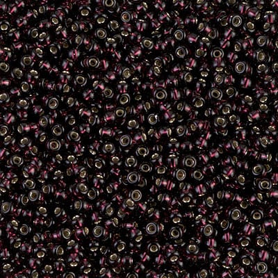 Miyuki 11/0 Seed Beads - 11-2428 - Silver Lined Extra Dark Smoky Topaz