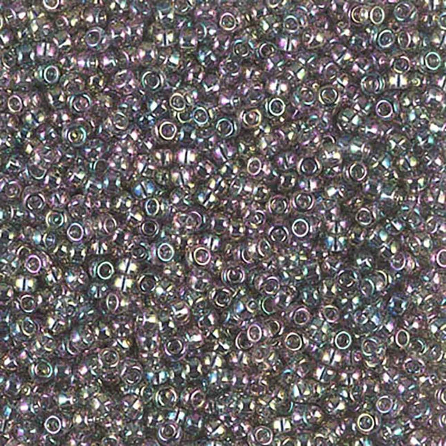 Miyuki 11/0 Seed Beads - 11-2440 - Transparent Gray Rainbow Luster