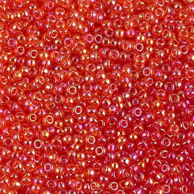 Miyuki 11/0 Seed Beads - 11-254L - Transparent Light Red AB