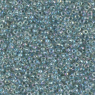 Miyuki 11/0 Seed Beads - 11-263 - Lined Light Seafoam AB
