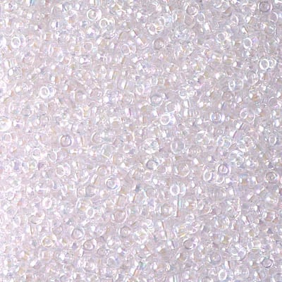 Miyuki 11/0 Seed Beads - 11-265 - Pale Pink Lined Crystal AB