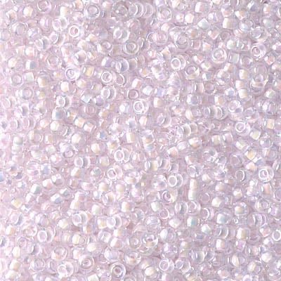Miyuki 11/0 Seed Beads - 11-272 - Pink Lined Crystal AB